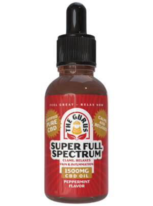 Super Full Spectrum 1500mg Peppermint Flavor - 70mg THC per Bottle