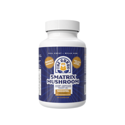 5 Matrix Mushroom Capsules with Turmeric & Pepper (60 ct)