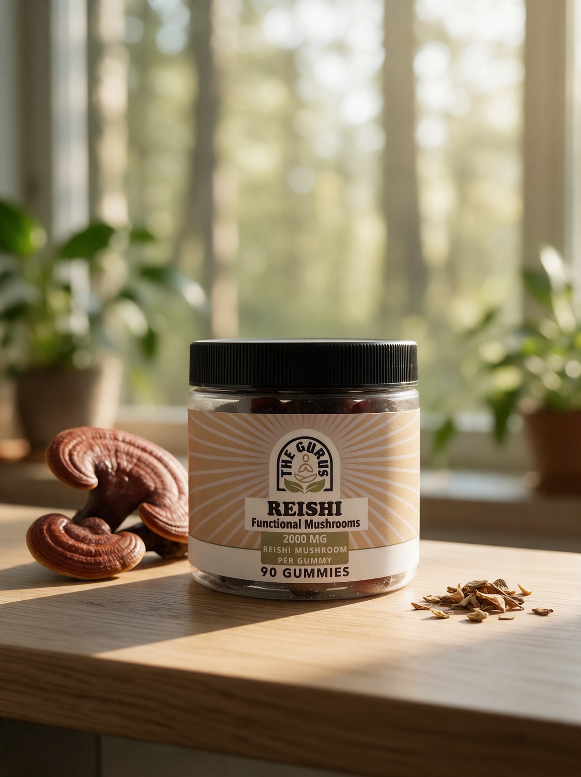 Reishi Mushroom Gummies (90 ct / 2,000 mg)