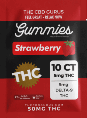 Full Spectrum Gummies Delta 9 THC (10)ct  – Strawberry