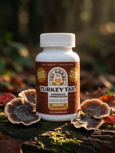 Turkey Tail Mushroom Capsules (120 ct / 450 mg)